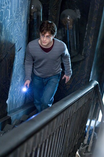 Harry wanders up the stairs at Grimmauld place (SC50)