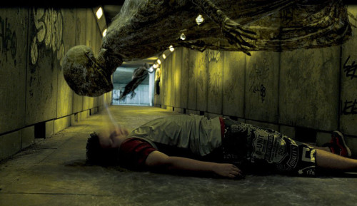 Dementor, from the English word 'demented' (meaning tortured) and the Latin word 'dementio' (to go mad).