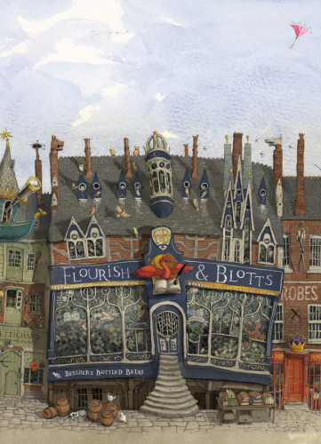 "Your favourite illustrations tend to be the ones that gave you the least amount of difficulties and I think Diagon Alley was nice for this reason."